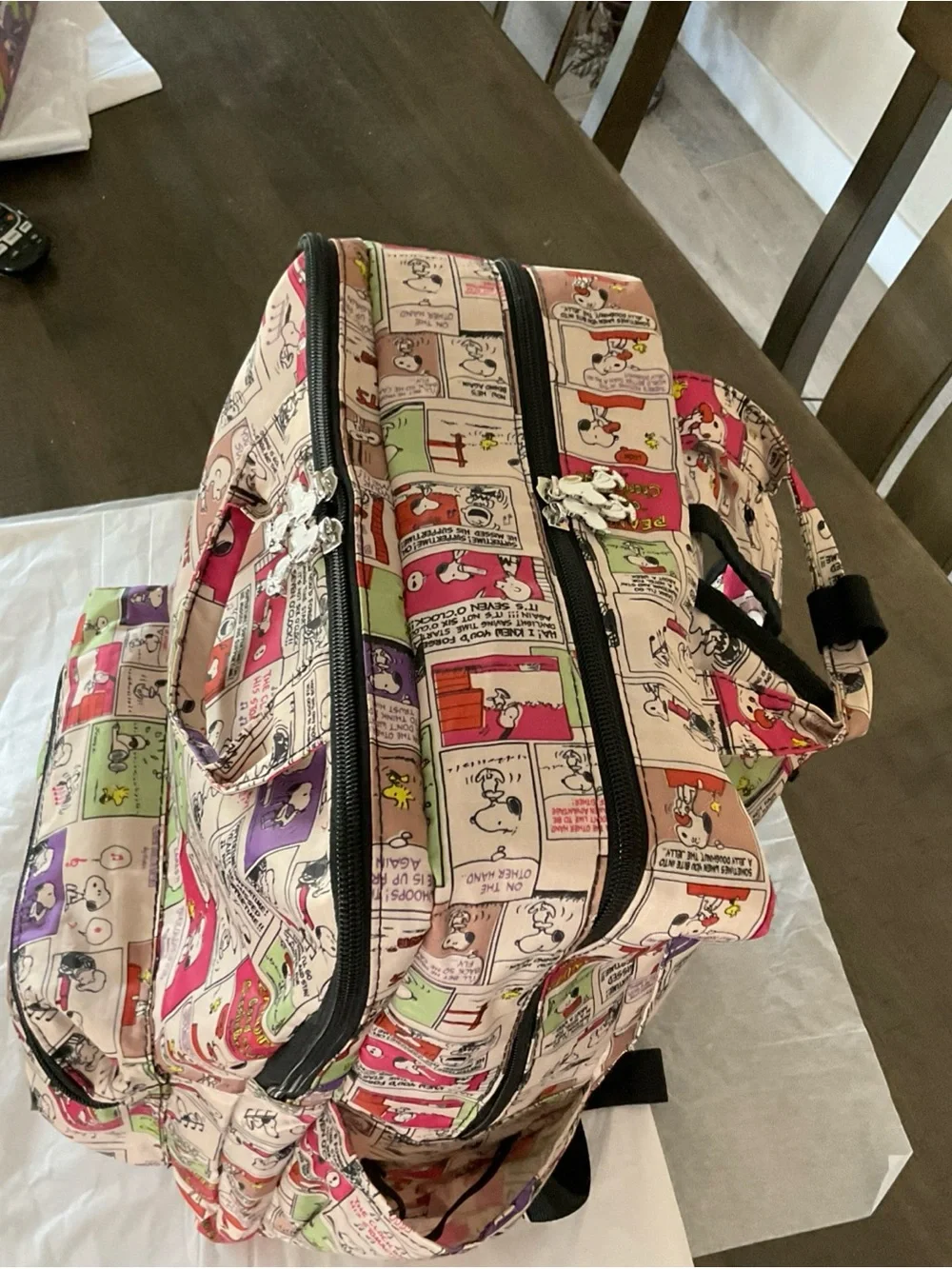 Snoopy Hapitas Backpack With Handle HAP0103-PN-P Carry-On